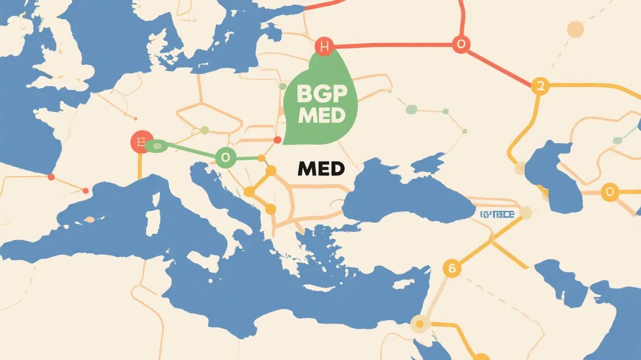Understanding BGP MED in Network Routing
