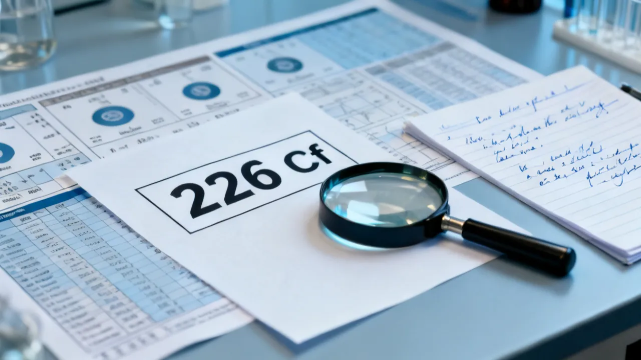 Understanding the Identifier 226 Cf